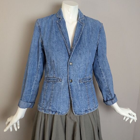 Ralph Lauren 1967 Denim Blazer Jacket Women’s Small Casual Vintage-Inspired S - Picture 2 of 11